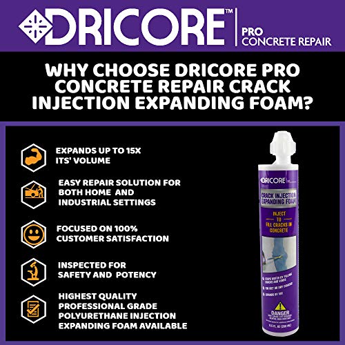 DRICORE PRO Concrete Repair Crack Injection Expanding Foam - Image 4
