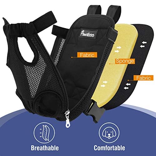 Pawaboo Dog Backpack Carrier,Front Chest Carrier for Small Dogs - Image 5
