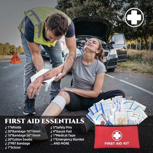 Roadside Emergency Car Kit for Vehicles, Car First Aid Kit - Image 6