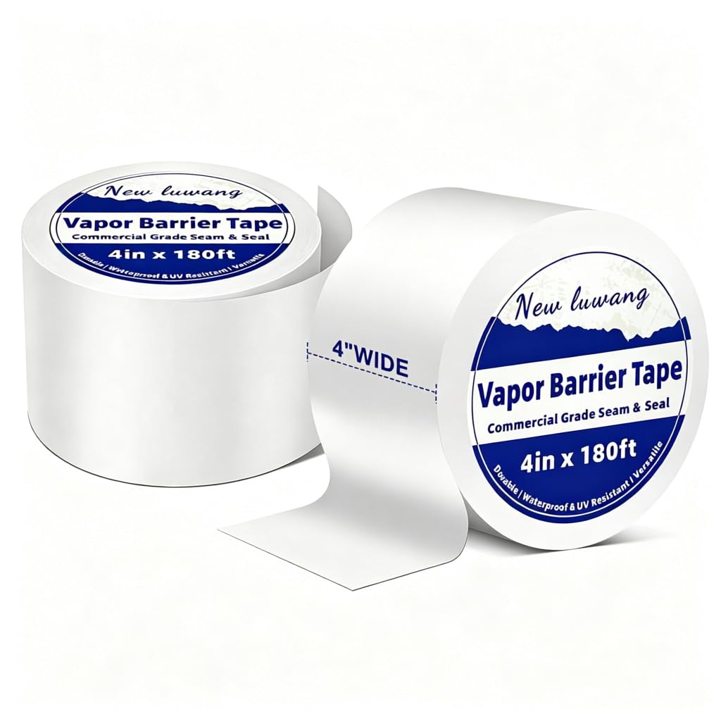 Vapor Barrier Tape 4" x180' 2 Roll Waterproof Seam Tape - Image 1