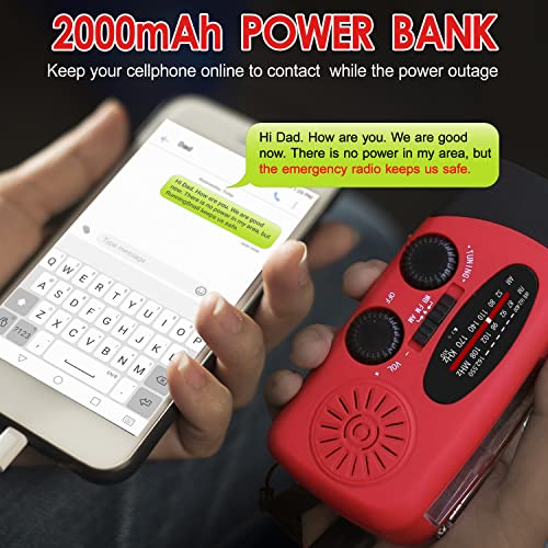 RunningSnail Hand Crank Radio with Flashlight, NOAA/AM/FM - Image 4