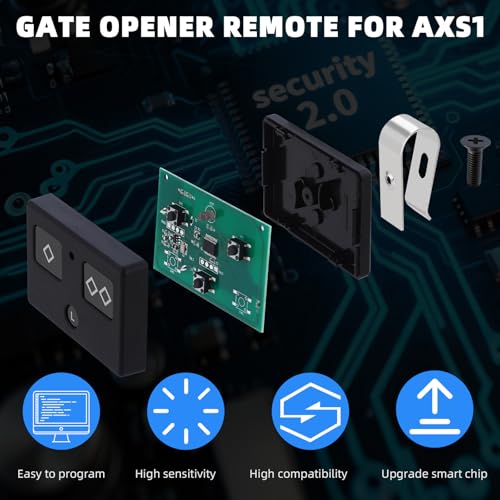 3Pack Gate Opener Remote Replace for AXS1, 3-Button Transmitter - Image 3