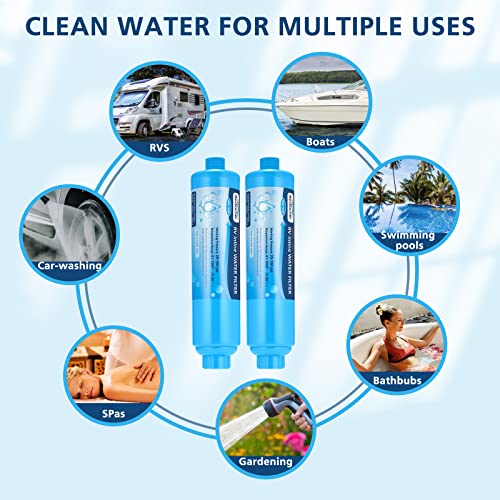 2-pack Advanced RV Inline Water Filter with Flexible Hose - Image 5