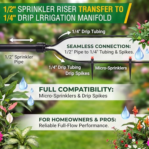 1/4" Drip Irrigation Manifold, Drip Irrigation 2 Port Full-Flow - Image 5