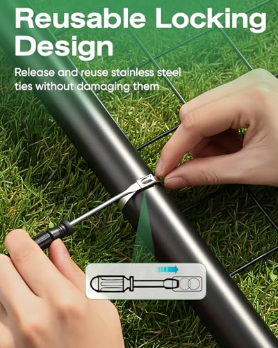 112-Piece Cable Tie Gun Kit, 11.8 Inch 304 Stainless Steel - Image 7