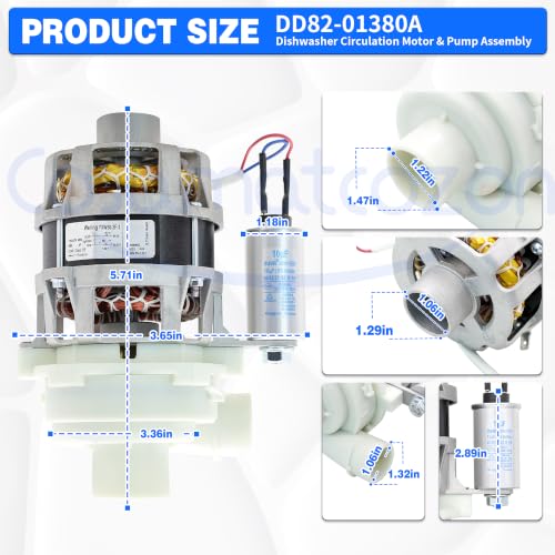 DD82-01380A Cosamatcozon Dishwasher Circulation Motor & Pump - Image 4