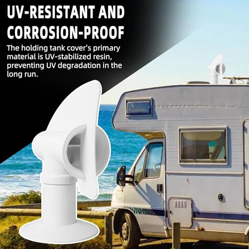 TonGass (2-Pack, White RV Rotating Sewer Plumbing Vent Cover - Image 5