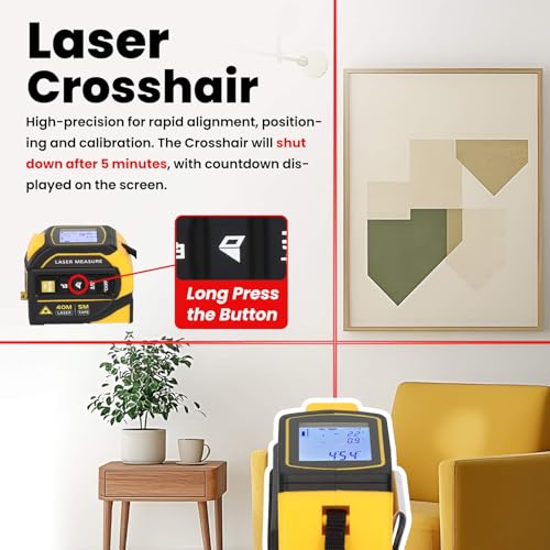 4-in-1 Laser Tape Measure with Crosshairs and Electrical - Image 4