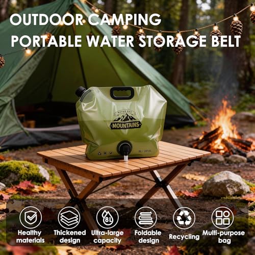4 Pack Collapsible Water Container 2.1 Gallon, Dual-Port - Image 4