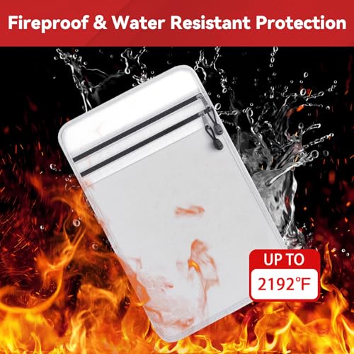 Upgraded Fireproof Document Bag,2 Pockets Large Capacity(15" x - Image 4