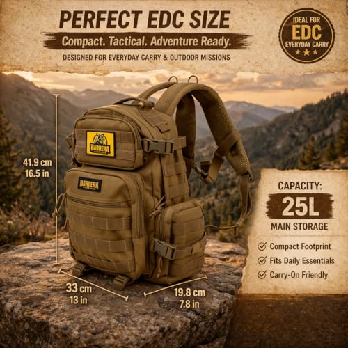 BARRERA Tactical Backpack 25L, Military MOLLE Backpack - Image 5