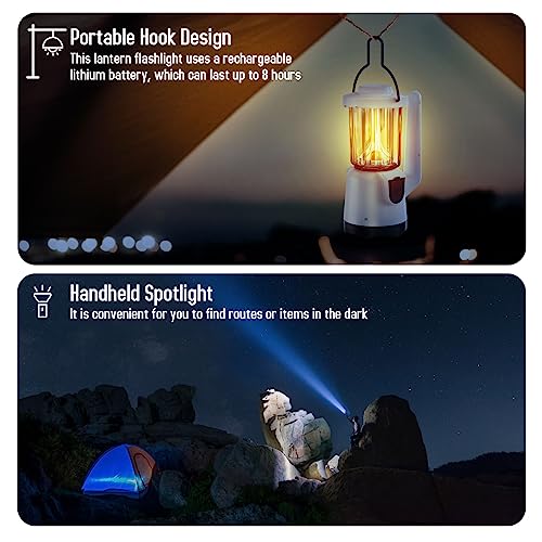 Rechargeable Flashlight Lantern 2-in-1 LED Handheld - Image 6