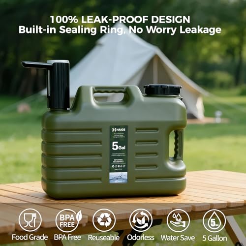 HAIGE 5 Gallon Water Jug with Automatic Touch Control Pump - Image 6