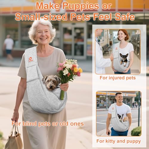Tomkas Dog Cat Carrier Sling Zip Pocket & | Pet Essentials - Image 4
