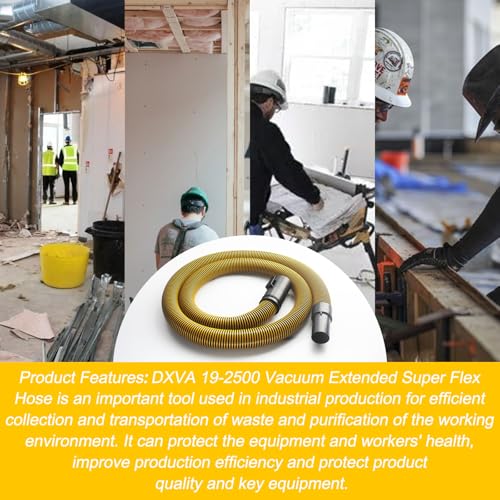 1 7/8" 7' Shop Vac Hose DXVA19-2500 Wet/Dry Vacuum Hose - Image 5