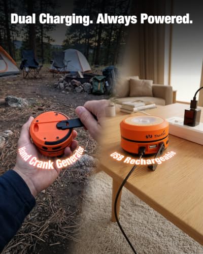 Hand Crank Camping Lantern 4 Pack,2-in-1 Collapsible LED Light - Image 7