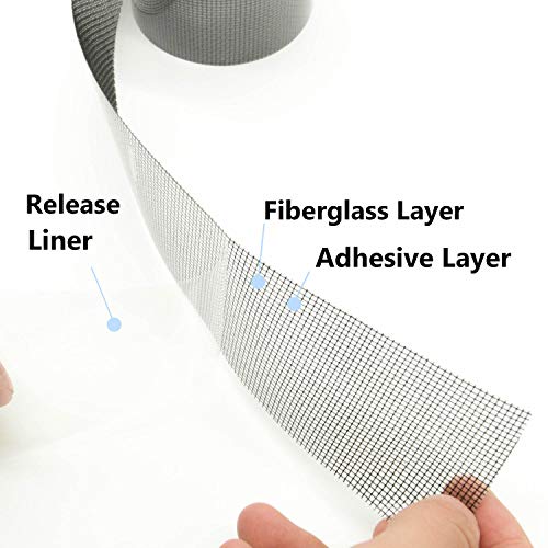KTOJOY 2"x140" Screen Repair Kit, Door Window Screen | Home Repair - Image 3