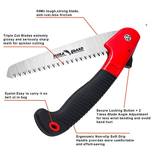 FLORA GUARD 7.7-Inch Folding Hand Saw,7 TPI Staggered - Image 5