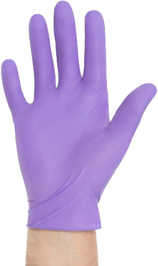 HALYARD PURPLE NITRILE Exam Gloves, Powder-Free, Non-Sterile, 5.9 mil, 9.5", Purple, Medium, 55082 (Box of 100)