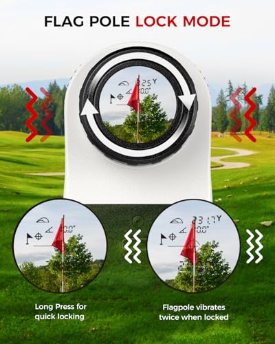 Golf Rangefinder with Slope On/Off - 1200 Yards 7X Magnification - Image 5