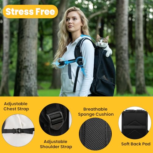 Conlun Cat Backpack Carrier for Small Dogs and Cats Fit Up - Image 5