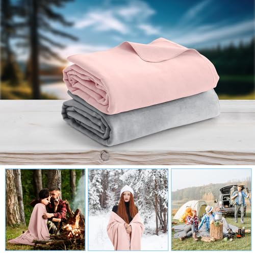 Peryiter 2 Pcs Military Wool Blanket Large 64" x 88" - Image 6