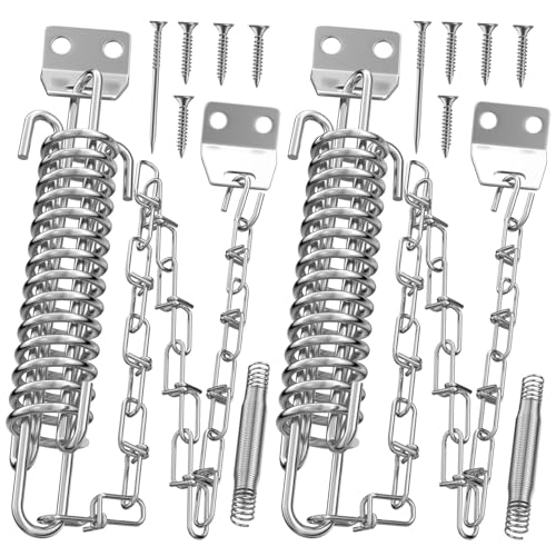 Storm Door Chain Screen Door Spring Closer 2 Pack Prevent Storm - Image 2