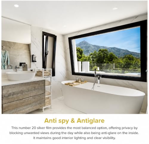 Large ONE Way Privacy Window Film, Mirror - Image 7