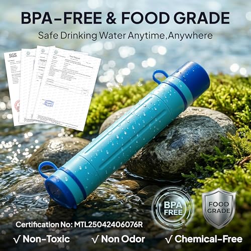 Greeshow Portable Water Filter Straw, Camping Survival Gear - Image 7