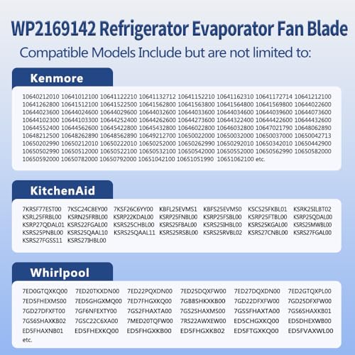 Upgraded 2169142 Refrigerator Evaporator Fan Blade - Image 6