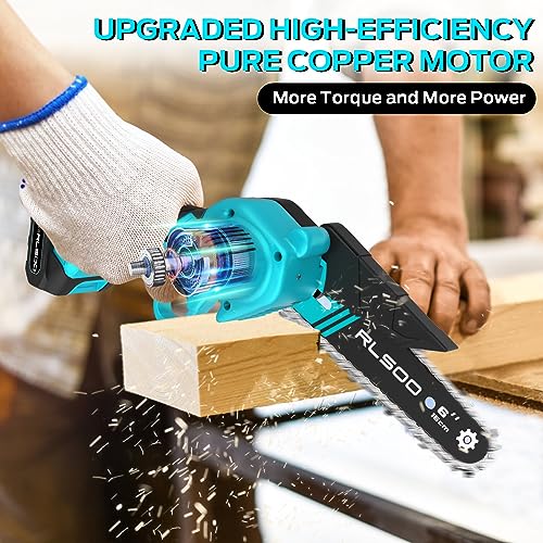 Mini Chainsaw 6 Inch Cordless, Battery Powered Electric - Image 6