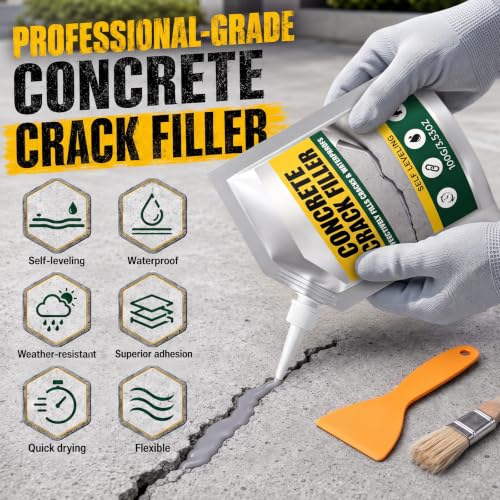 Waterproof Concrete Crack Filler & Sealant, High Elasticity Self - Image 3