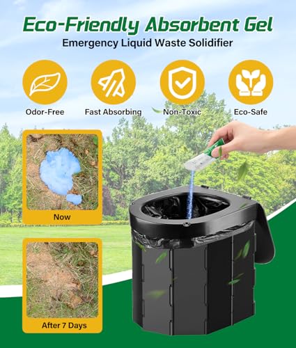 40 Portable Toilet Bags with 40 Poo Gel Set - Image 3