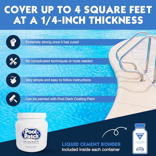 Pool Deck Repair Kit - Sand Buff 3lb Cool Deck Patch DIY | Home Repair - Image 5