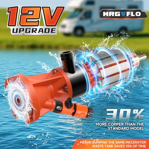 RV Macerator Pump 12V,Portable Macerator Waste Pump - Image 5