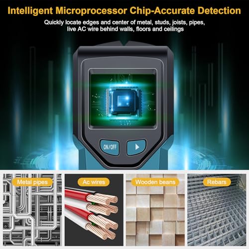 Stud Finder Wall Scanner - 5 in 1 Stud Finder Tool w/Smart - Image 4