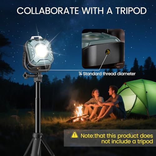 Magnetic Work Light Rechargeable, 500 Lumens Floodlight - Image 6