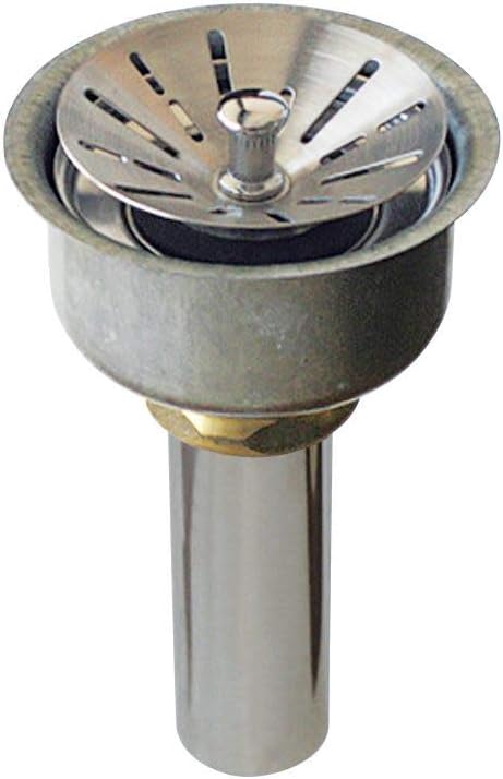 Elkay LKPD1 Perfect Drain Fitting with Type 304 Stainless Steel Body and Strainer