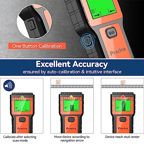 Stud Finder, Preciva Wall Scanner-8 in 1 Multifunctional | Home Repair - Image 7