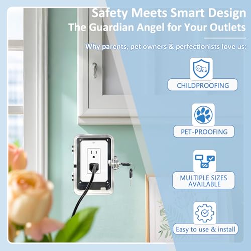 Outlet Cover, Baby Proofing, Shatterproof Safety Lock Box | Hand Tools - Image 6