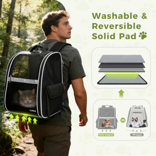 Lekereise Dog Carrier Backpack for Small Medium Dogs Cats - Image 6