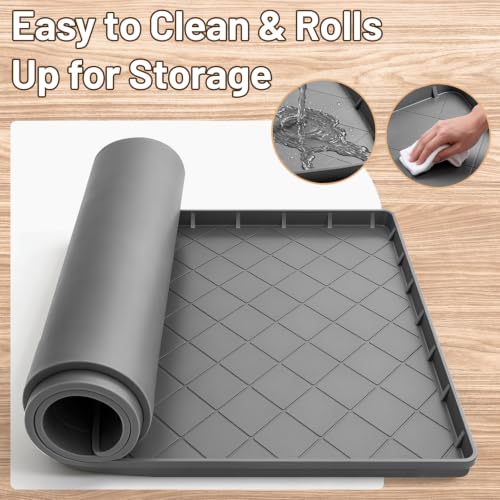 Silicone Washing Machine Drain Pan, 32"X30.1“ Drain Pan - Image 4