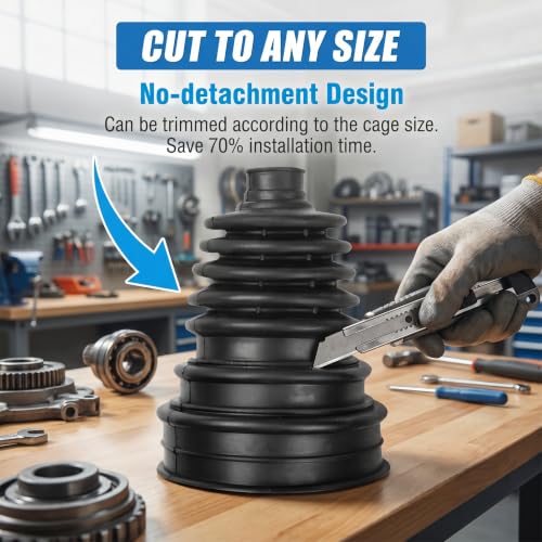 2 PCS CV Boot, Axle Boot Repair Kit with Stainless Steel Clamps - Image 6