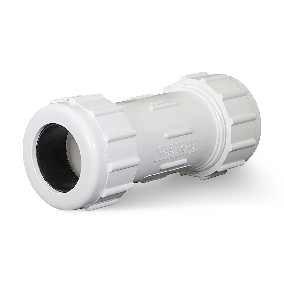 Midline Valve 582DD100 PVC Compression Coupling Pipe Fitting; 1 - Image 1