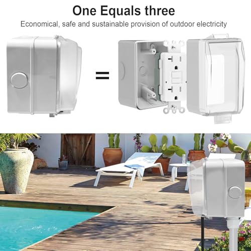 20 Amp GFCI Outdoor Electrical Outlet Box Kit, UL Listed - Image 7