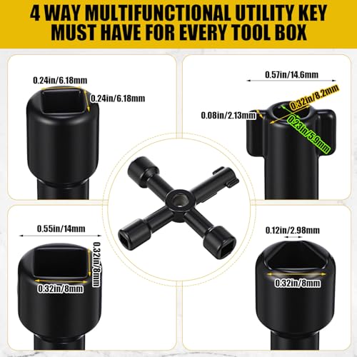 Water Meter Key 17 Inch Enforced Steel Wrench T-handle | Hand Tools - Image 5