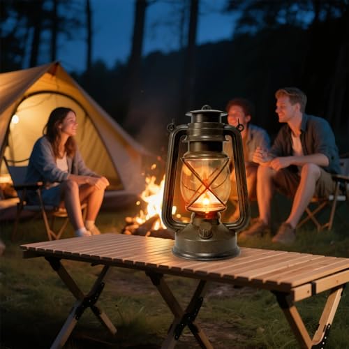 2 Pack LED Vintage Lantern Battery Powered Lanterns - Image 8