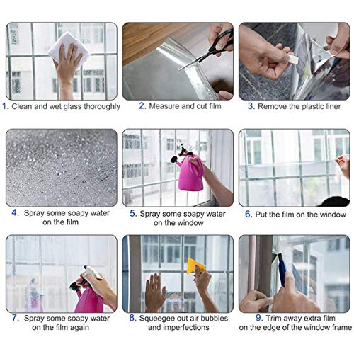 Queenbox 3m/10FT Clear Safety and Security Window Film Glass - Image 4