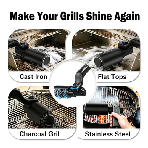 Electric Grill Brush, Rechargeable Cordless BBQ Cleaning Brush - Image 8