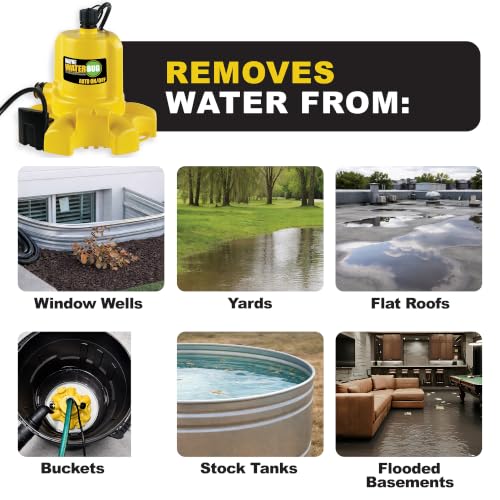 WAYNE WaterBug AUTO 1/6 HP Submersible Water Removal Pump 1350 - Image 6